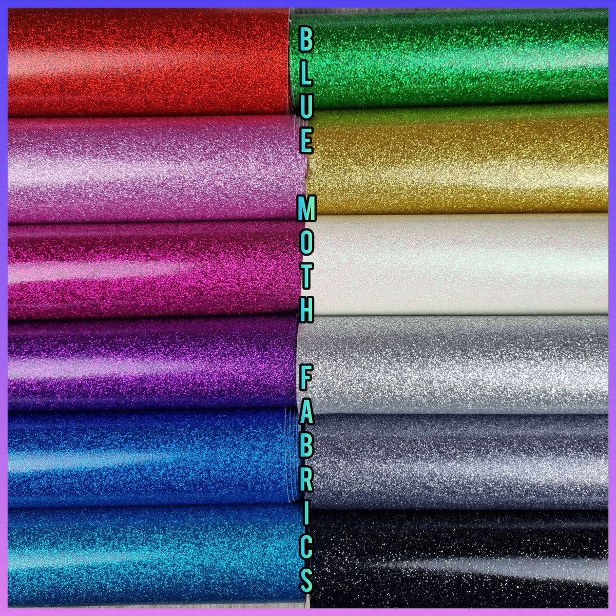 Teal Blue Purple Ombre ☆ Pattern Vinyl, Faux Leather