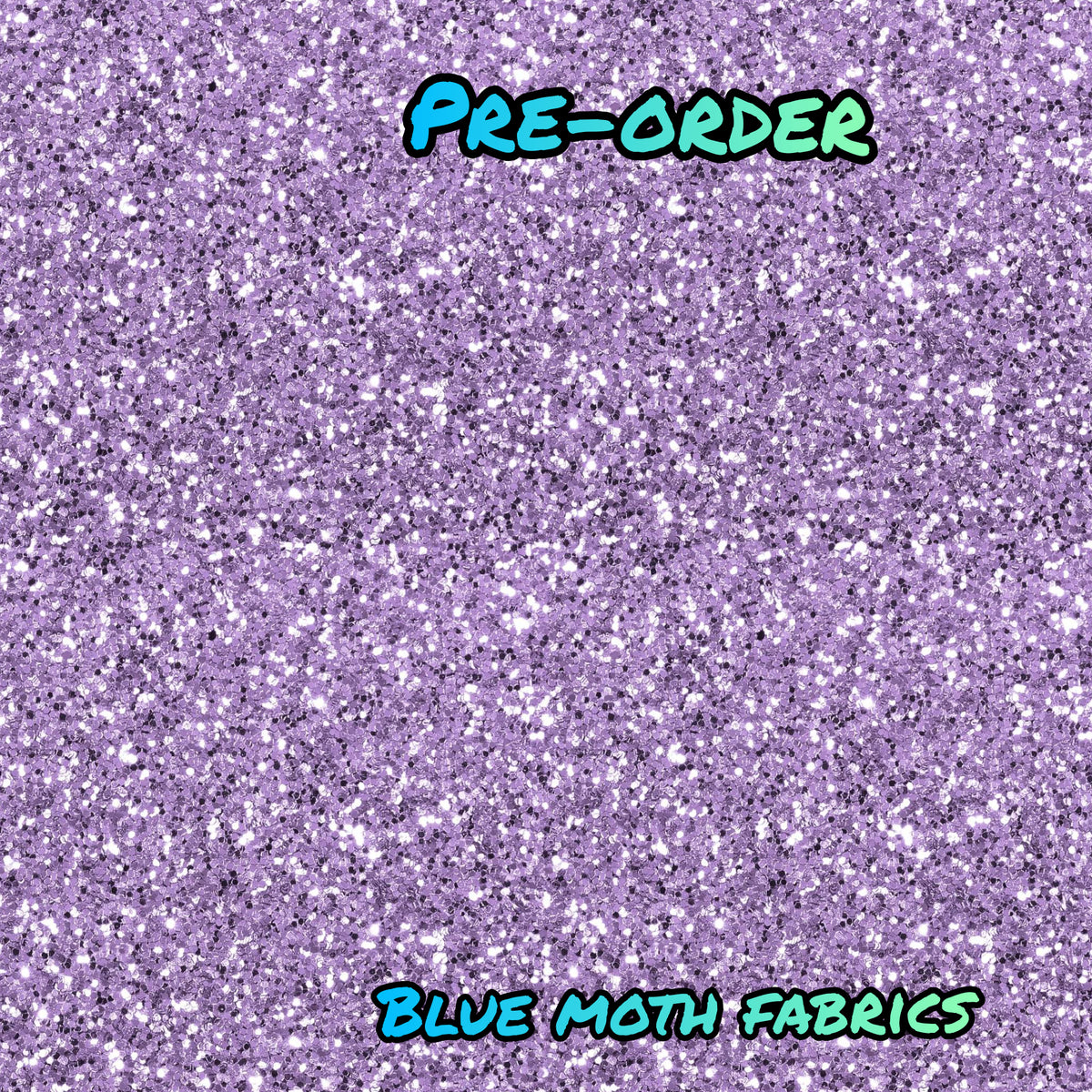 PREORDER. Lilac glitter effect fabric. By METER BlueMothFabrics