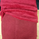 Red Alpine Fleece Fabric - BlueMothFabrics