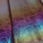 Floral Holographic soft Faux leather / vinyl fabric. 39x65cm roll