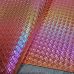 Texture Holographic Faux leather / vinyl fabric. 39x65cm roll