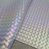 Texture Holographic Faux leather / vinyl fabric. 39x65cm roll