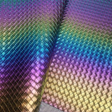 Texture Holographic Faux leather / vinyl fabric. 39x65cm roll