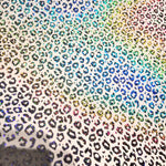 White Holographic vinyl fabric. 39x65cm roll