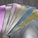 8pcs Metallic pastels texture 20x30cm Pack Faux leather / vinyl fabric