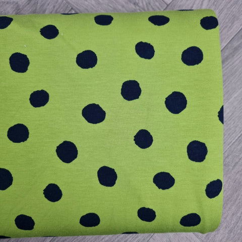Green Spots GOTS ORGANIC French Terry fabric