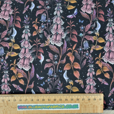 Foxglove French Terry fabric