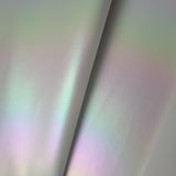 Pastel Metallic Holo Faux leather / vinyl fabric. 39x130cm roll - BlueMothFabrics