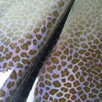 Gloss Leopard PVC Faux leather / vinyl fabric. 39x67cm roll