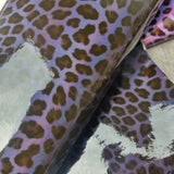 Gloss Leopard PVC Faux leather / vinyl fabric. 39x67cm roll