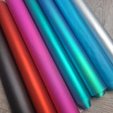 Metallic Steel Sheen PVC Faux leather / vinyl fabric. 40x67cm roll