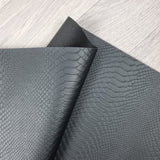 Snake effect Faux leather / vinyl fabric. 39x67cm roll