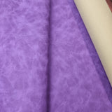 Purple 25x122cm BOLT END. Soft Marble Faux leather / vinyl fabric. - BlueMothFabrics