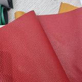 30x135cm BOLT END. GREEN Solid Textured Faux leather / vinyl fabric. - BlueMothFabrics