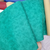 Green 26x140cm BOLT END. Soft Marble Faux leather / vinyl fabric. - BlueMothFabrics