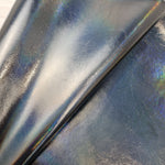 Light Oil Slick Effect Metallic PVC Faux vinyl fabric. 39x67cm roll