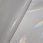 Light Oil Slick Effect Metallic PVC Faux vinyl fabric. 39x67cm roll