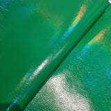 Light Oil Slick Effect Metallic PVC Faux vinyl fabric. 39x67cm roll