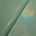 Light Oil Slick Effect Metallic PVC Faux vinyl fabric. 39x67cm roll