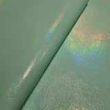 Light Oil Slick Effect Metallic PVC Faux vinyl fabric. 39x67cm roll