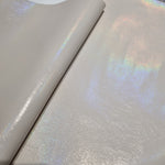 Light Oil Slick Effect Metallic PVC Faux vinyl fabric. 39x67cm roll