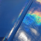 Light Oil Slick Effect Metallic PVC Faux vinyl fabric. 39x67cm roll