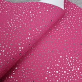 Silver Dots Matte PVC Faux vinyl fabric. 39x67cm roll