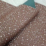 Silver Dots Matte PVC Faux vinyl fabric. 39x67cm roll