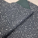 Silver Dots Matte PVC Faux vinyl fabric. 39x67cm roll