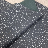 Silver Dots Matte PVC Faux vinyl fabric. 39x67cm roll