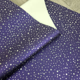 Silver Dots Metallic PVC Faux vinyl fabric. 39x67cm roll