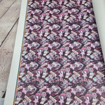 59X45cm PRECUT. Smut Raccoon Textured Faux leather / vinyl fabric.