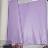 32x 135cm BOLT END. Pastel Purple Solid Faux leather / vinyl fabric. - BlueMothFabrics