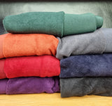 93cm BOLT END. Grey Alpine Fleece Fabric - BlueMothFabrics