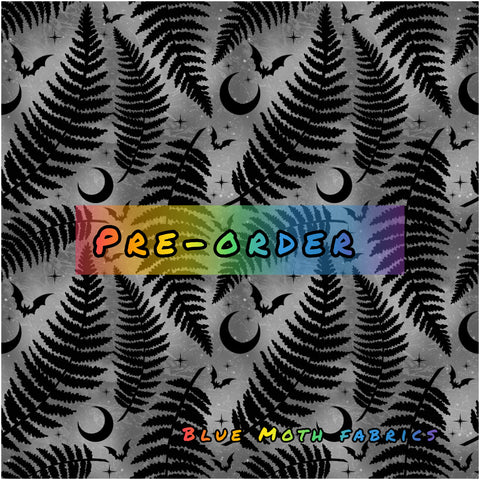 PRE-ORDER. Fern grey fabric. By METER