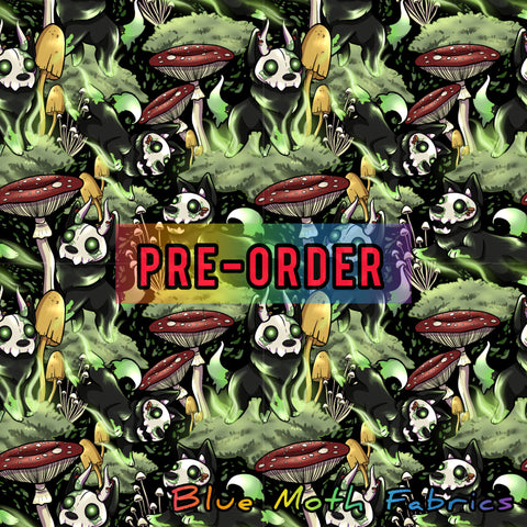 PRE-ORDER. Cryptid Dog leather / vinyl fabric. 39x130cm