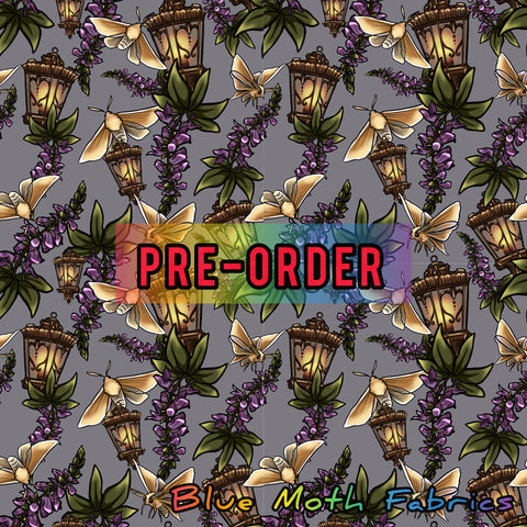 PRE-ORDER. Lantern Moth fabric. By METER