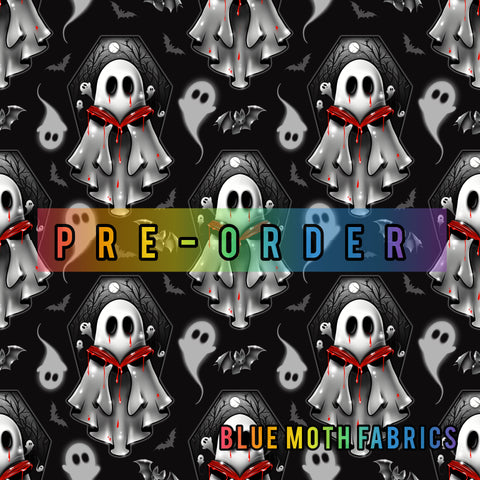 PRE-ORDER. Ghost stories. Faux leather / vinyl fabric. 39x130cm