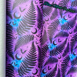 Fern purple Textured Faux leather / vinyl fabric. 40x66cm roll