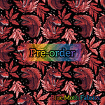 PRE-ORDER. Dragon red fabric. By METER