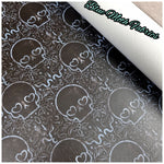 Lace skulls Faux leather / vinyl fabric. 39x66cm roll