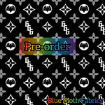 PRE-ORDER. Boujee goth Faux leather / vinyl fabric. 39x130cm