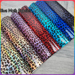 Gloss Leopard A4 20x30cm Pack Faux leather / vinyl fabric