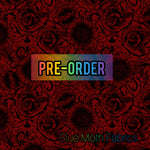 PRE-ORDER. Gothic Flowers black and red fabric. By METER - BlueMothFabrics