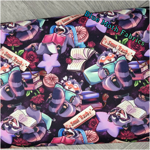 Smut Raccoon 250gsm cotton canvas fabric