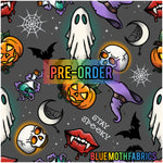 PRE-ORDER. Stay Spooky Halloween fabric. By METER