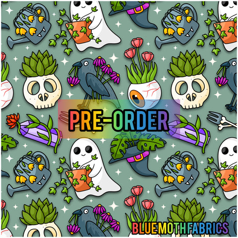 PRE-ORDER. Spooky Garden fabric. By METER