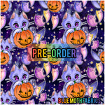 PRE-ORDER. Cute Halloween Cat fabric. By METER