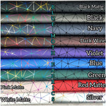 Geo Metallic Matte PVC Faux vinyl fabric. 40x67cm roll