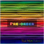 PRE-ORDER. Wonky rainbow stripes 2 fabric. By METER